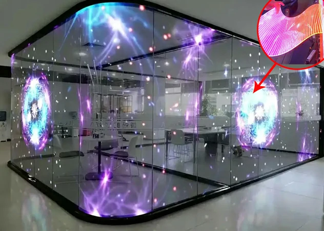 LED-flexible-transparent-film-screen